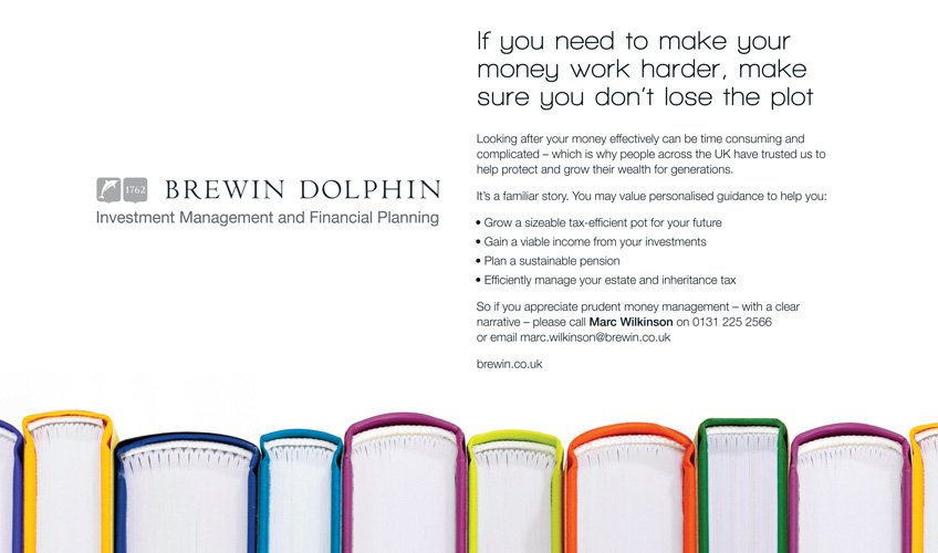 Brewin Dolphin 'book' advert